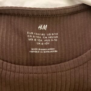 NWOT H&M Brown Ribbed Top